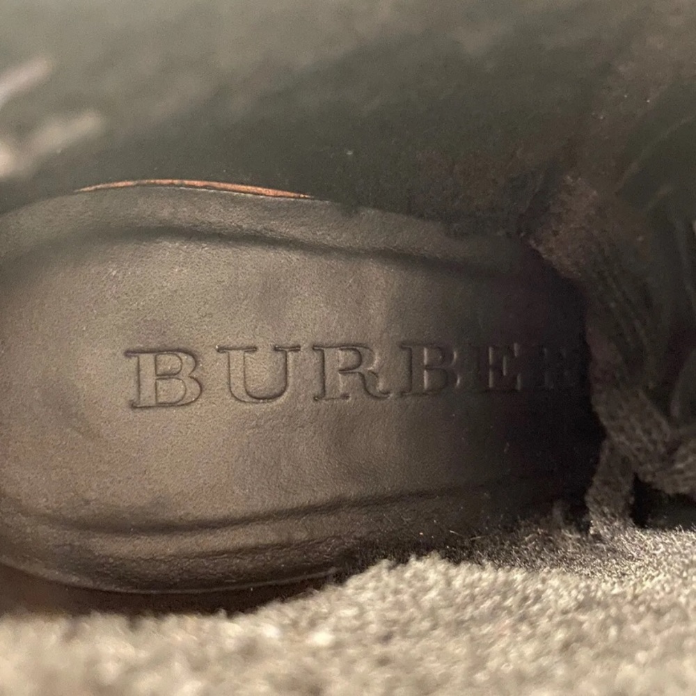 Burberry suede wedge ankle boots black 36.5 - Picture 10 of 10